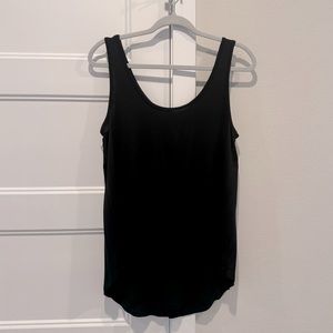 Black Scoop Neck Tank Top